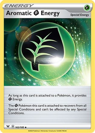 Aromatic Grass Energy (162/185) Reverse Holofoil [SWSH: Vivid Voltage] Pokemon Single Pokémon