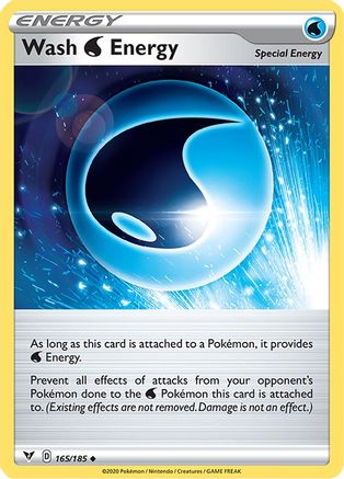 Wash Water Energy (165/185) [SWSH: Vivid Voltage] Pokemon Single Pokémon