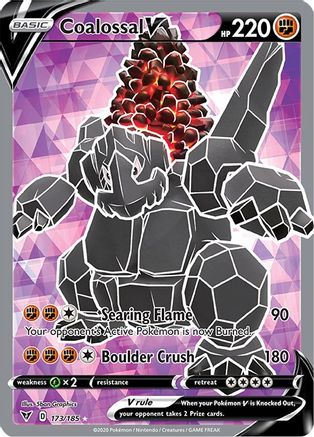 Coalossal V (Full Art) (173/185) Holofoil [SWSH: Vivid Voltage] Pokemon Single Pokémon
