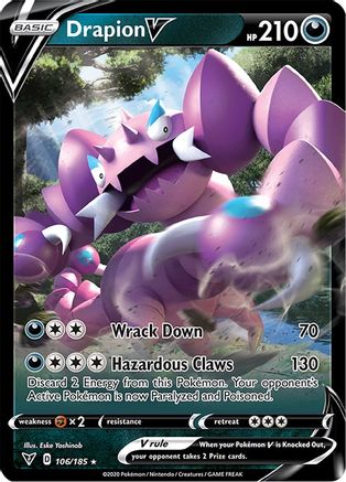 Drapion V (106/185) Holofoil [SWSH: Vivid Voltage] Pokemon Single Pokémon