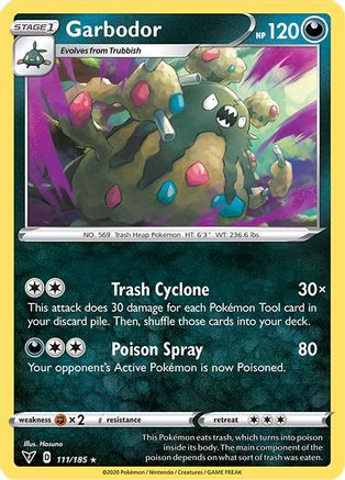 Garbodor (111/185) Reverse Holofoil [SWSH: Vivid Voltage] Pokemon Single Pokémon