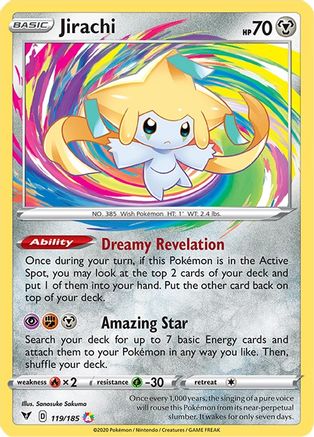 Jirachi (119/185) Holofoil [SWSH: Vivid Voltage] Pokemon Single Pokémon