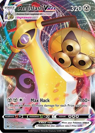 Aegislash VMAX (127/185) Holofoil [SWSH: Vivid Voltage] Pokemon Single Pokémon