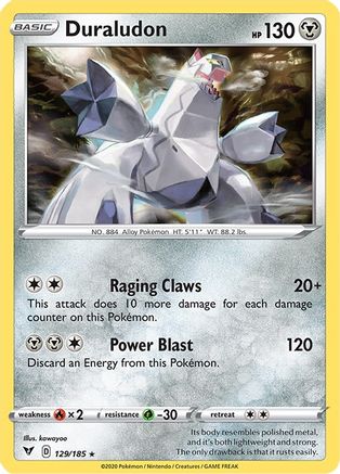 Duraludon (129/185) Reverse Holofoil [SWSH: Vivid Voltage] Pokemon Single Pokémon