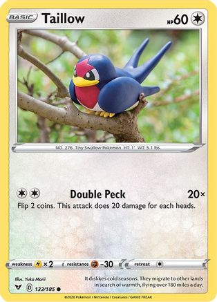 Taillow 133/185 [SWSH: Vivid Voltage] Pokemon Single Pokémon