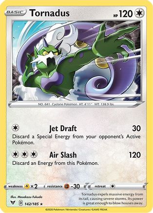 Tornadus (142/185) Reverse Holofoil [SWSH: Vivid Voltage] Pokemon Single Pokémon