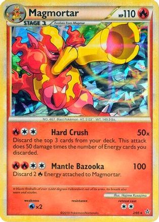Magmortar 2/95 (Cracked Ice Holo) Holofoil [Misc: Cards & Products] Pokemon Single Pokémon