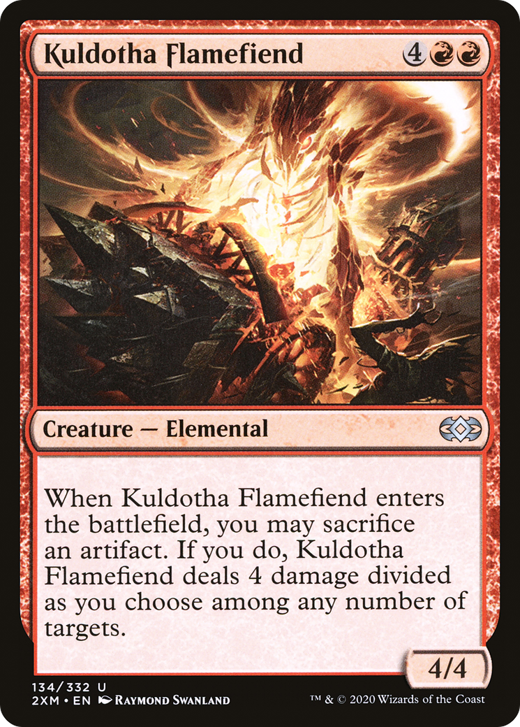 Kuldotha Flamefiend (2XM-134) [Double Masters] Foil MTG Single Wizards of the Coast
