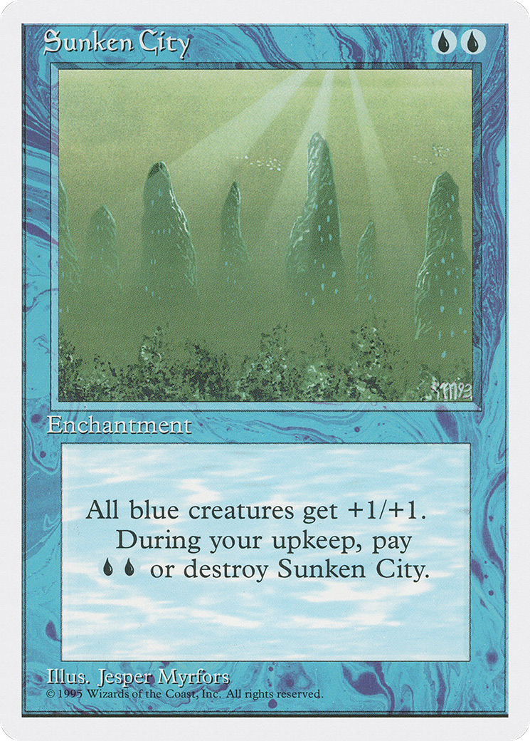 Sunken City (4ED-106) [Fourth Edition] MTG Single Wizards of the Coast