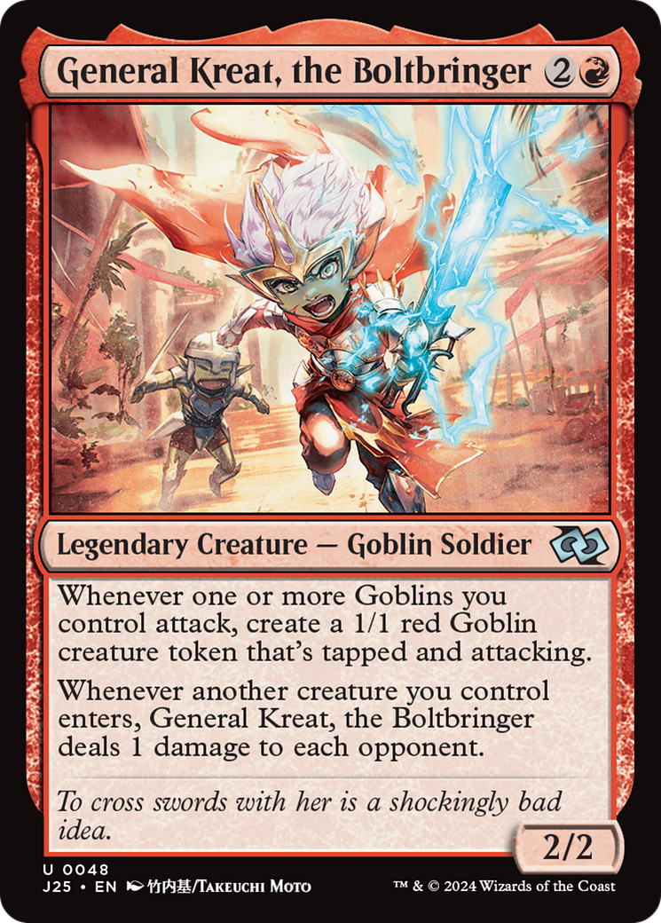 General Kreat, the Boltbringer (Anime) (J25-048) [Foundations Jumpstart] MTG Single Wizards of the Coast