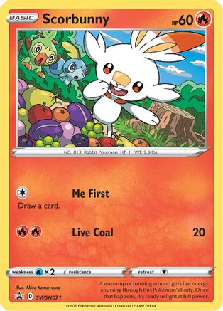 Scorbunny - SWSH071 (SWSH071/307) Holofoil [Promos: SWSH Promo Cards] Pokemon Single Pokémon