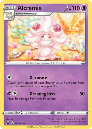 Alcremie - SWSH058 (SWSH058/307) - [Promos: SWSH Promo Cards] Holofoil Pokemon Single Pokémon