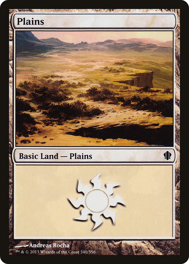 Plains (340) (C13-340) [Commander 2013] MTG Single Wizards of the Coast