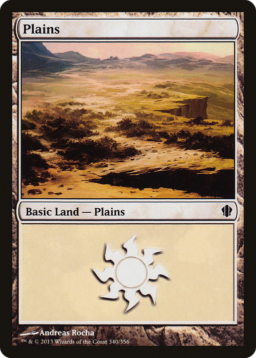 Plains (340) (C13-340) [Commander 2013] MTG Single Wizards of the Coast