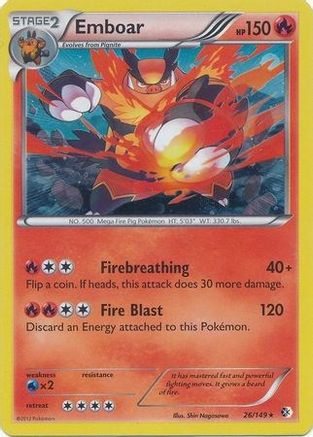Emboar - 26/149 (Cosmos Holo) () Holofoil [Misc: Blister Exclusives] Pokemon Single Pokémon