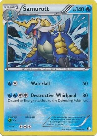 Samurott - 41/149 (Cosmos Holo) () Holofoil [Misc: Blister Exclusives] Pokemon Single Pokémon