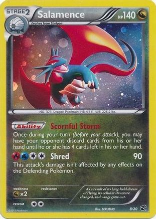 Salamence - 8/20 (Cosmos Holo) Holofoil [Misc: Blister Exclusives] Pokemon Single Pokémon