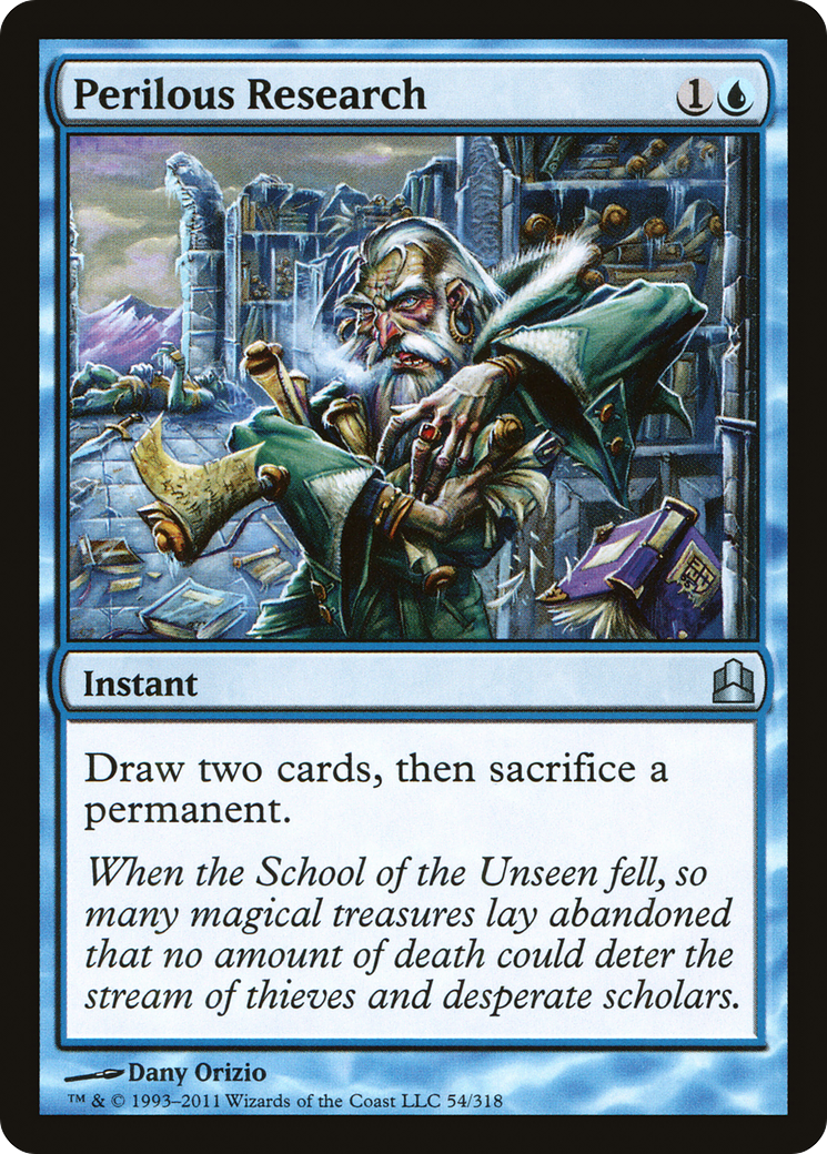 Perilous Research [Commander 2011] MTG Single Magic: The Gathering