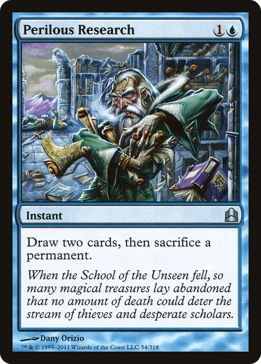 Perilous Research (CMD-054) [Commander 2011] MTG Single Wizards of the Coast