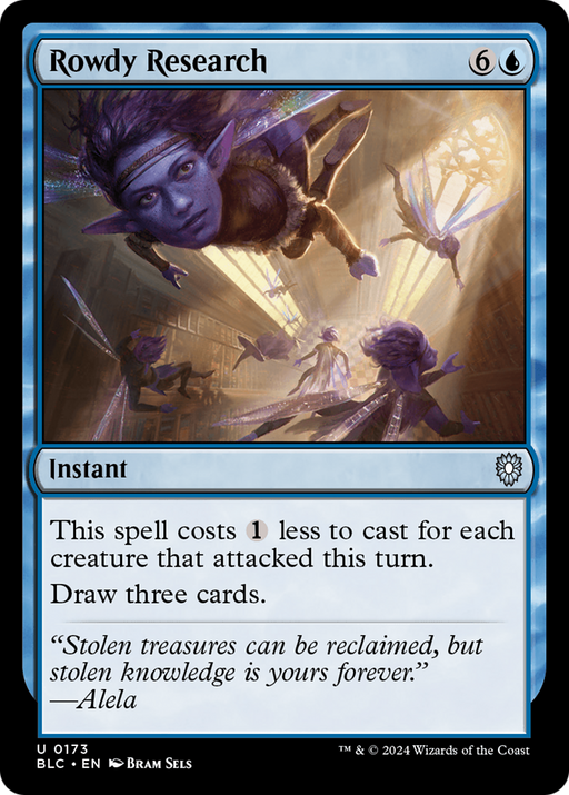 Rowdy Research (BLC-173) [Bloomburrow Commander] MTG Single Wizards of the Coast