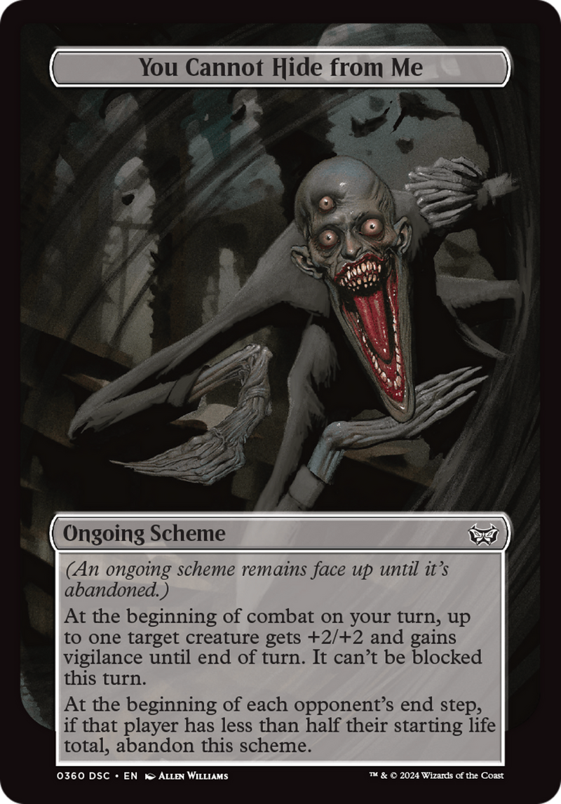 You Cannot Hide from Me (Full Art) (A:DSC-360) [Duskmourn: House of Horror Commander] MTG Single Wizards of the Coast