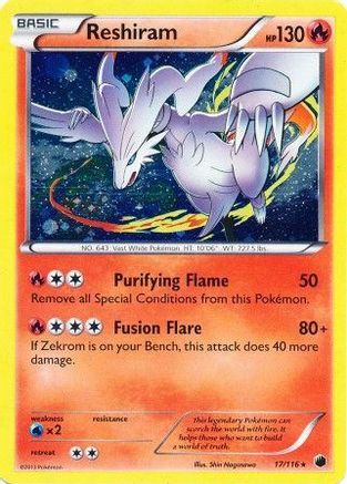Reshiram - 17/116 (Cosmos Holo) Holofoil [Misc: Cards & Products] Pokemon Single Pokémon