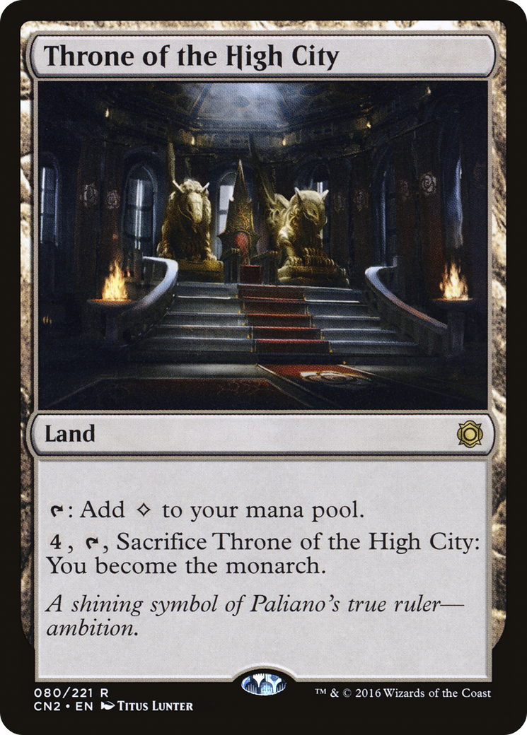 Throne of the High City (CN2-080) [Conspiracy: Take the Crown] Foil MTG Single Wizards of the Coast