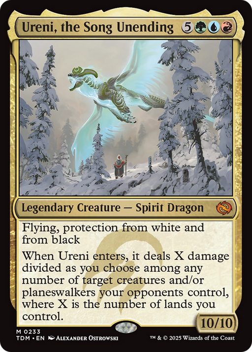 Ureni, the Song Unending (TDM-233) [Tarkir: Dragonstorm] Foil MTG Single Wizards of the Coast