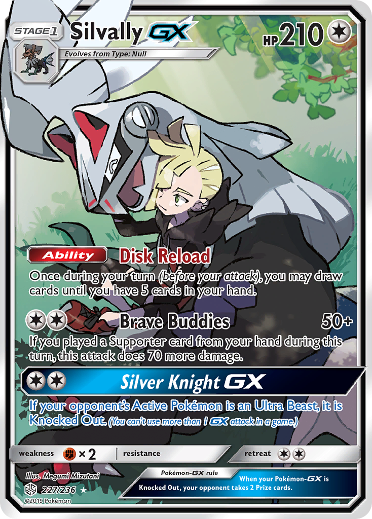 Silvally GX (Full Art) 227/236 - [SM: Cosmic Eclipse] Holofoil Pokemon Single Pokémon