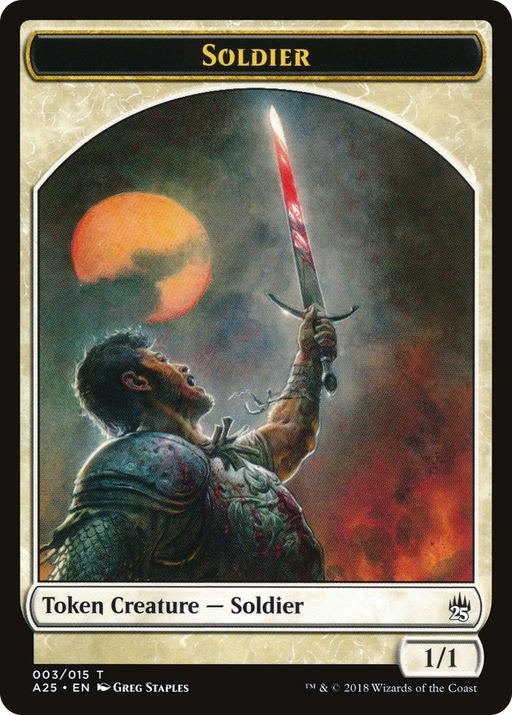 Soldier Token (003) (A25-003) [Tokens] Masters 25 Tokens MTG Single Wizards of the Coast