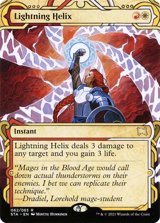Lightning Helix (STA-062) [Strixhaven Mystical Archive] (Showcase) (Borderless) Foil MTG Single Wizards of the Coast
