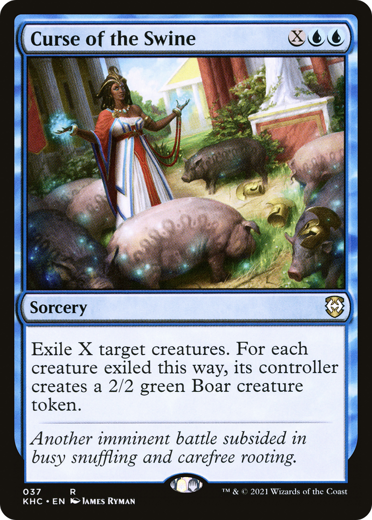 Curse of the Swine (KHC-037) [Kaldheim Commander] MTG Single Wizards of the Coast