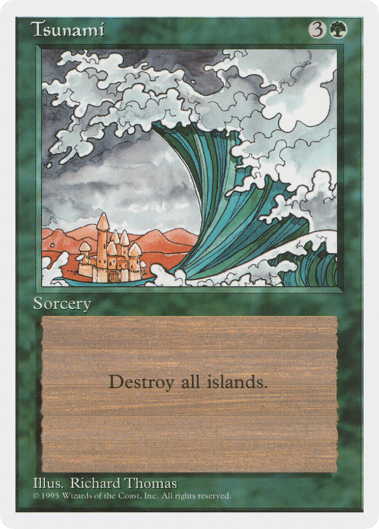Tsunami (4ED-278) [Fourth Edition] MTG Single Wizards of the Coast