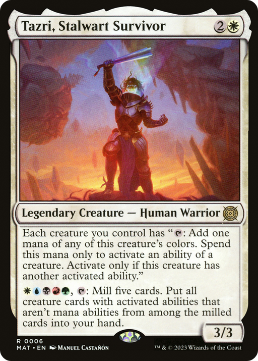 Tazri, Stalwart Survivor (MAT-006) [March of the Machine: The Aftermath] Foil MTG Single Wizards of the Coast