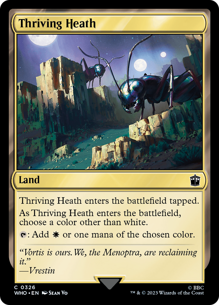 Thriving Heath (WHO-326) [Doctor Who] Foil MTG Single Wizards of the Coast