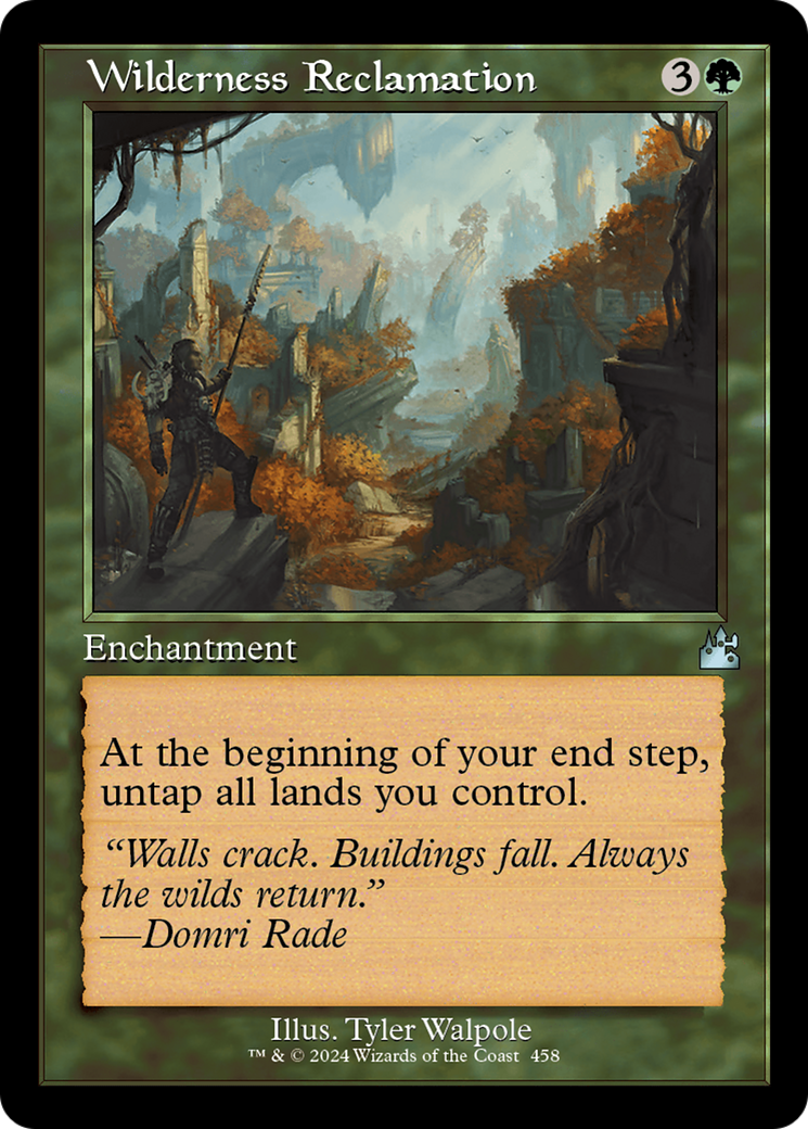 Wilderness Reclamation (RVR-458) [Ravnica Remastered] Foil MTG Single Wizards of the Coast