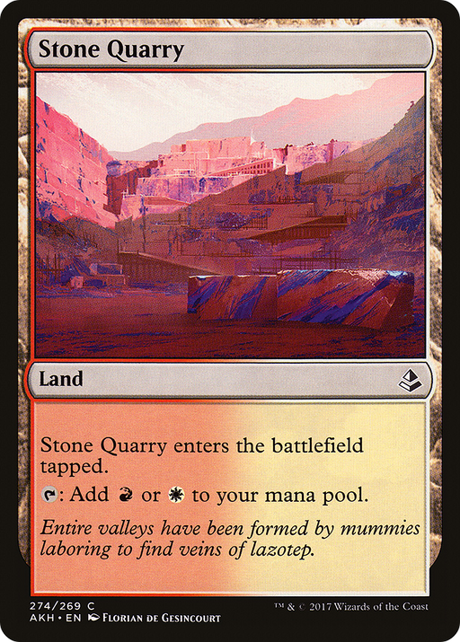 Stone Quarry (AKH-274) [Amonkhet] MTG Single Wizards of the Coast