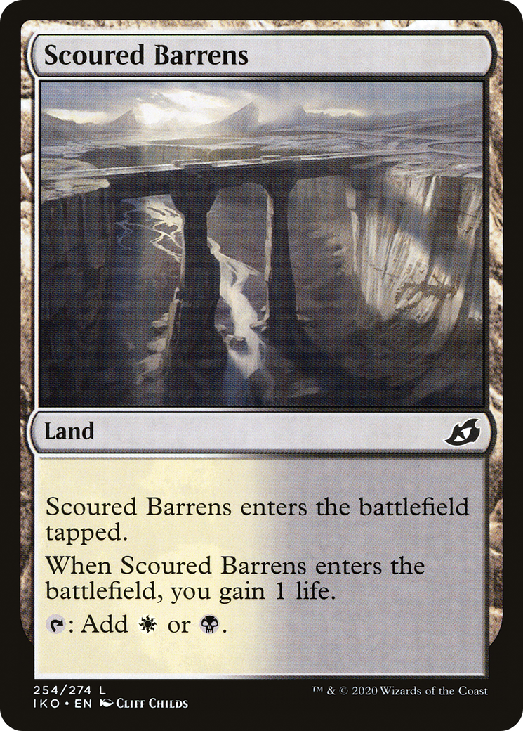 Scoured Barrens (IKO-254) [Ikoria: Lair of Behemoths] MTG Single Wizards of the Coast