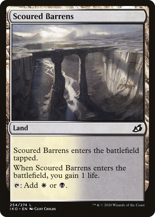 Scoured Barrens (IKO-254) [Ikoria: Lair of Behemoths] MTG Single Wizards of the Coast