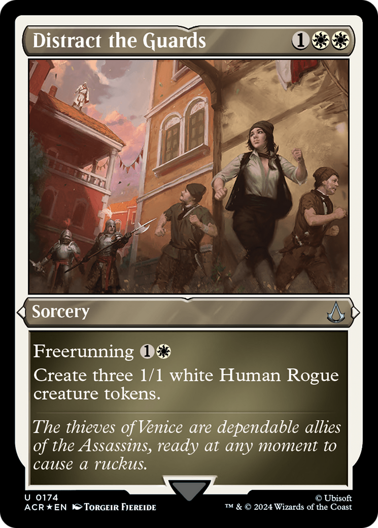 Distract the Guards (ACR-174) [Assassin's Creed] Etched Foil MTG Single Wizards of the Coast