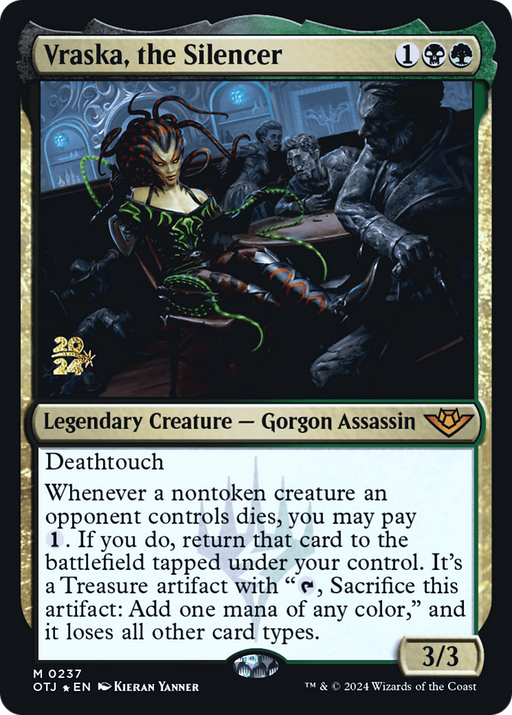Vraska, the Silencer (PRE-237) [Outlaws of Thunder Junction Promos] Foil MTG Single Wizards of the Coast