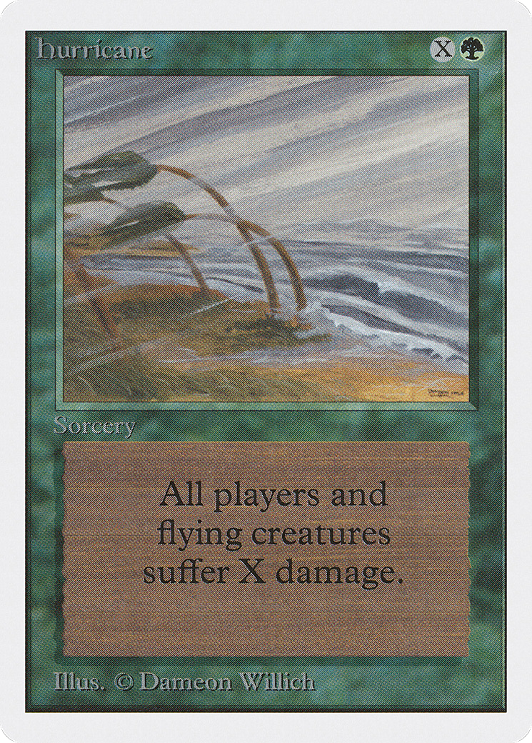 Hurricane (2ED-201) [Oldschool] Unlimited Edition MTG Single Wizards of the Coast