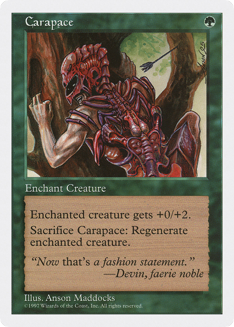 Carapace (5ED-281) [Fifth Edition] MTG Single Wizards of the Coast