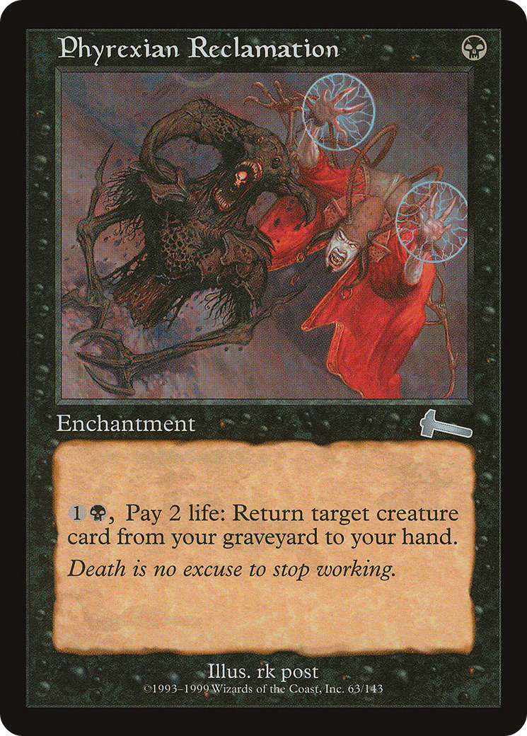 Phyrexian Reclamation (ULG-063) [Urza's Legacy] Foil MTG Single Wizards of the Coast