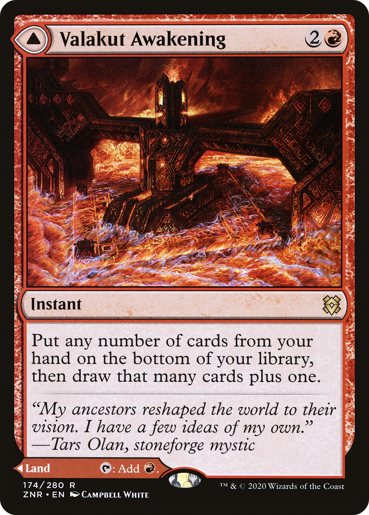 Valakut Awakening // Valakut Stoneforge (ZNR-174) [Zendikar Rising] Foil MTG Single Wizards of the Coast