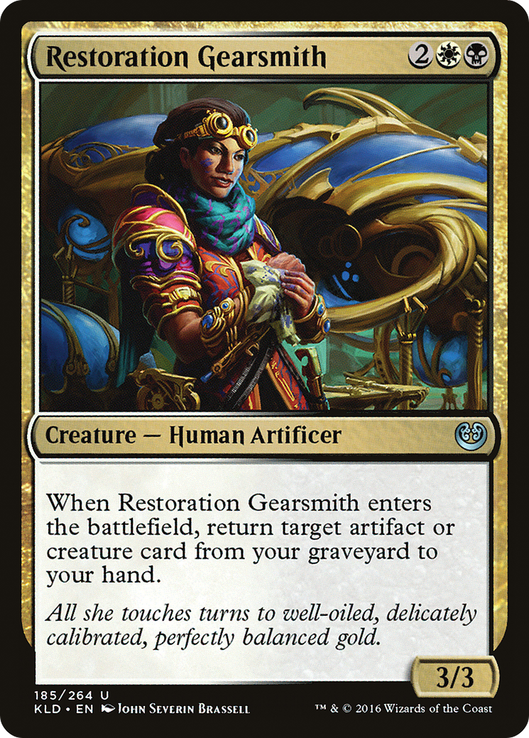 Restoration Gearsmith (KLD-185) [Kaladesh] Foil MTG Single Wizards of the Coast