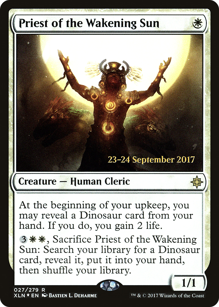 Priest of the Wakening Sun (PRE-027) [Ixalan Promos] Foil MTG Single Wizards of the Coast