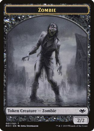 Zombie // Golem Double-Sided Token (MH1-7 // 18) [Modern Horizons] MTG Single Modern Horizons