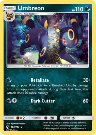 Umbreon 120/214 (Cosmos Holo) Holofoil [Misc: Blister Exclusives] Pokemon Single Pokémon