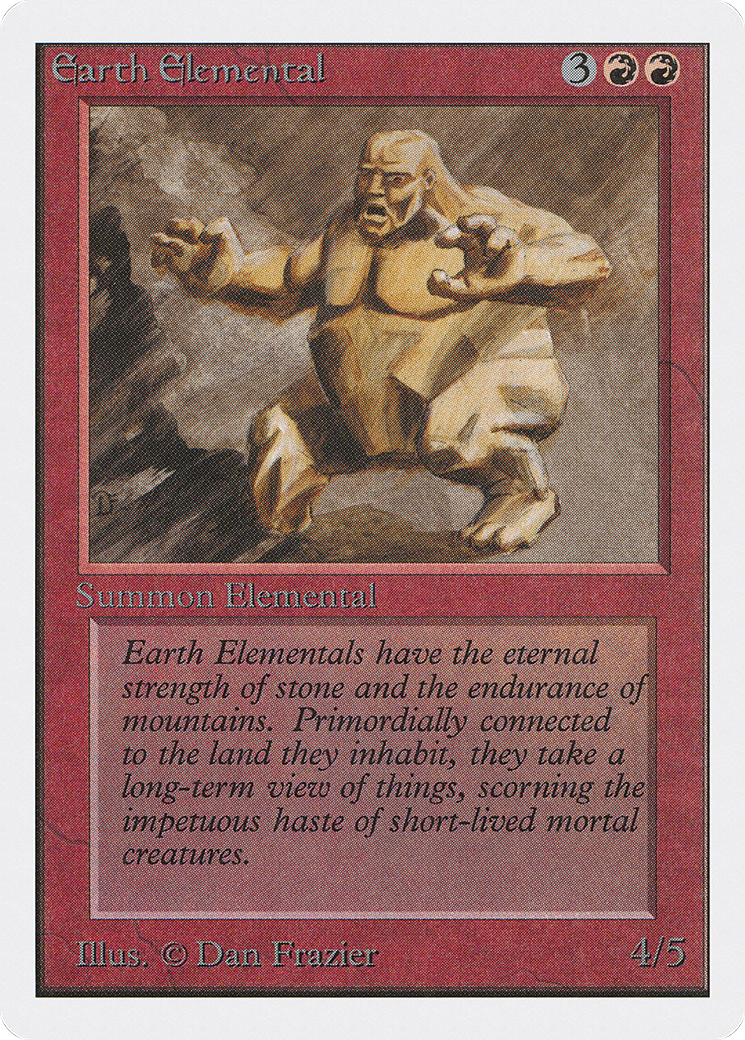 Earth Elemental (2ED-145) [Oldschool] Unlimited Edition MTG Single Wizards of the Coast